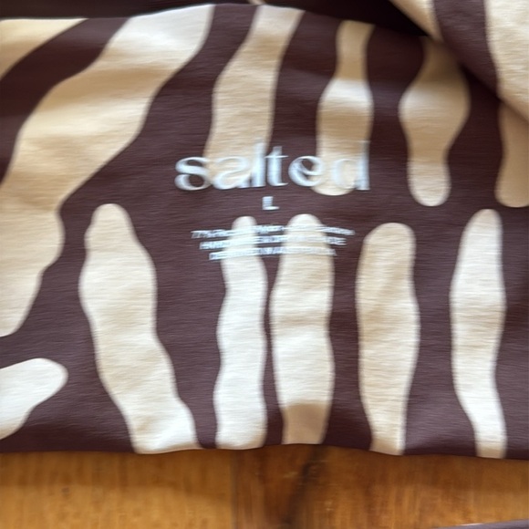 Salted Australia bikini L top and M high waisted Brown White Zebra Bikini Set - Picture 5 of 5